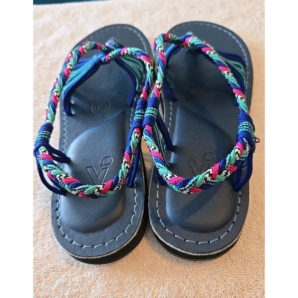 Vines Islandwear Strappy Sandals Multi Colored Women's Size 9 - Picture 3 of 6